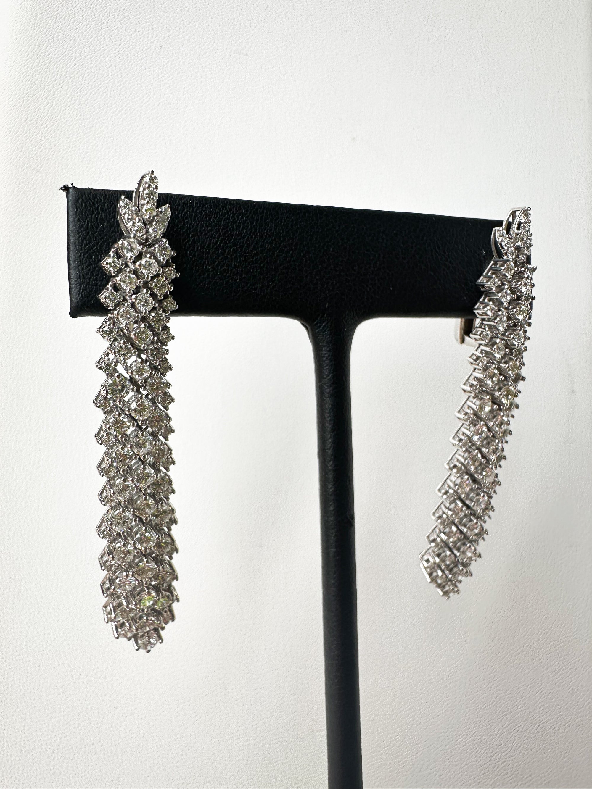 Diamond Fox Tail Earrings