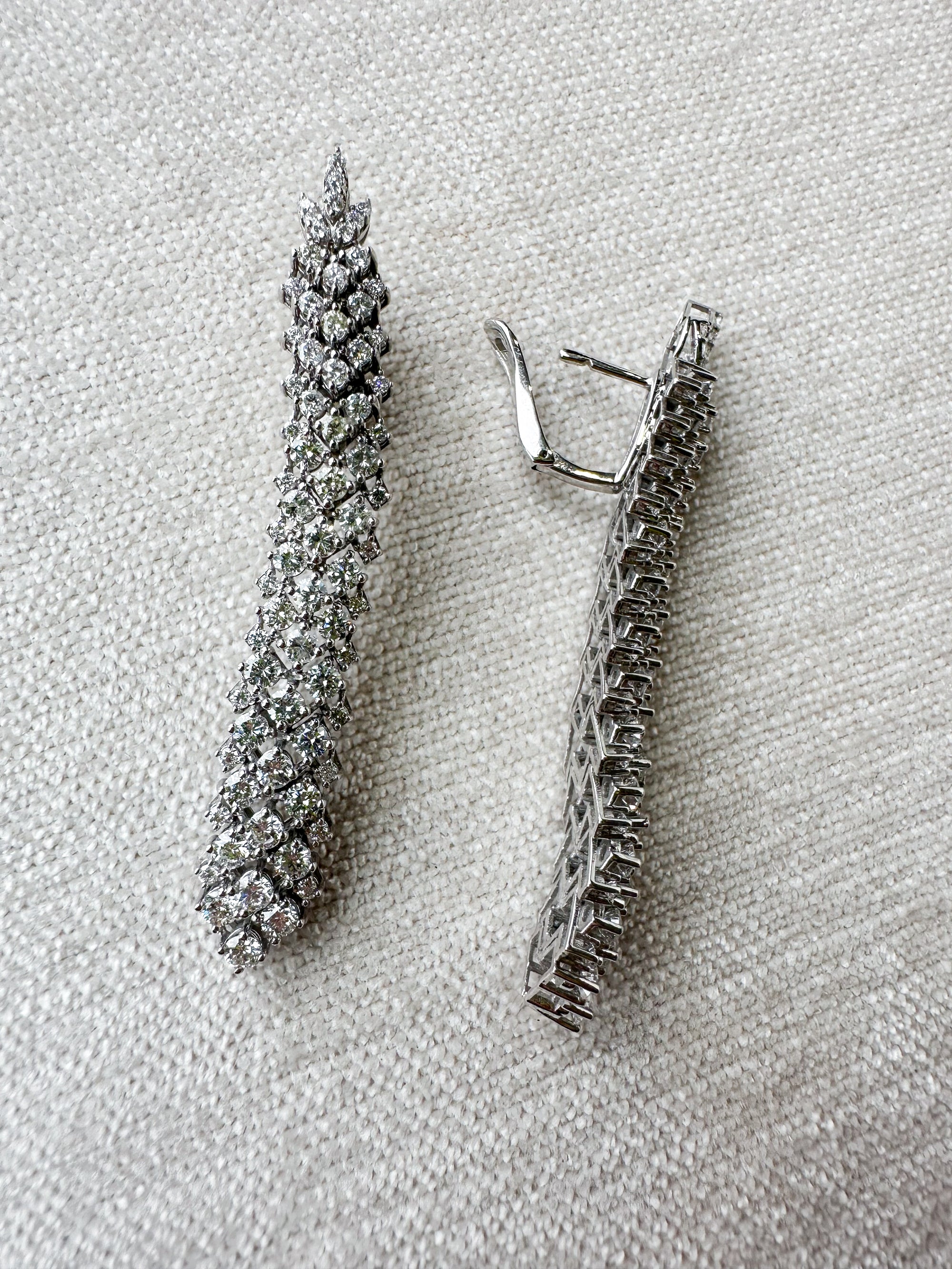 Diamond Fox Tail Earrings