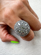 The Midnight Bloom Ring