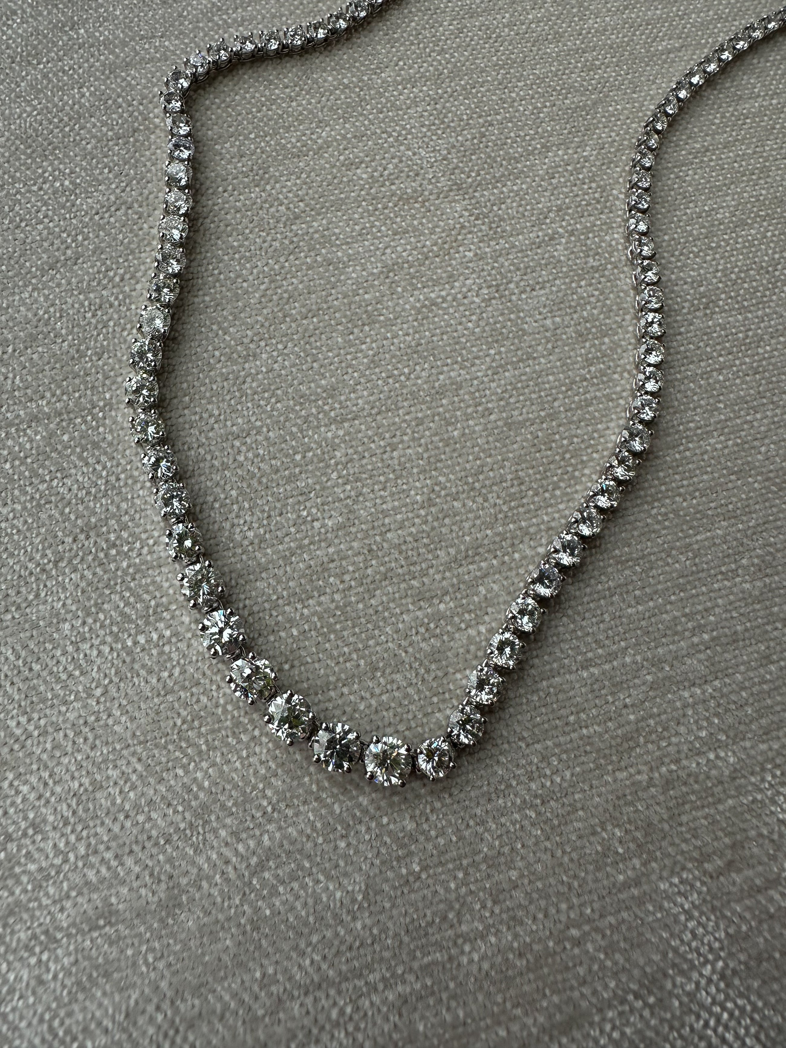 The Gradual Diamond Tennis Necklace