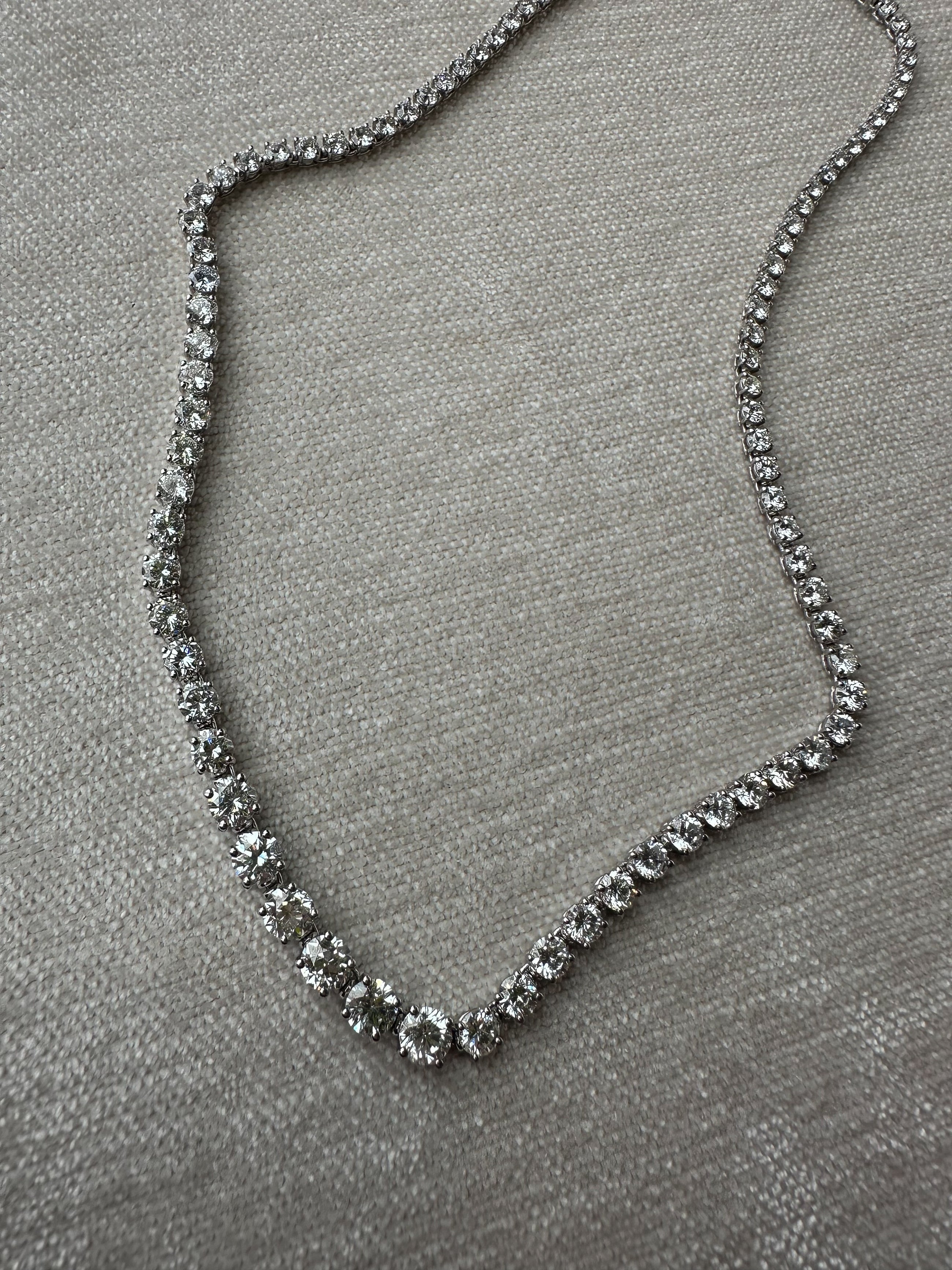 The Gradual Diamond Tennis Necklace