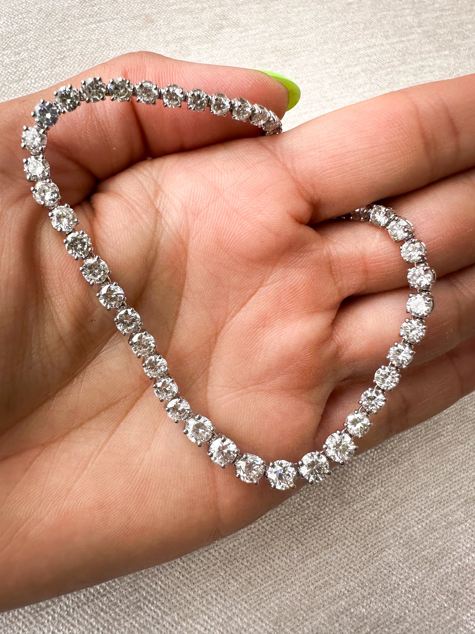 The Gradual Diamond Tennis Necklace