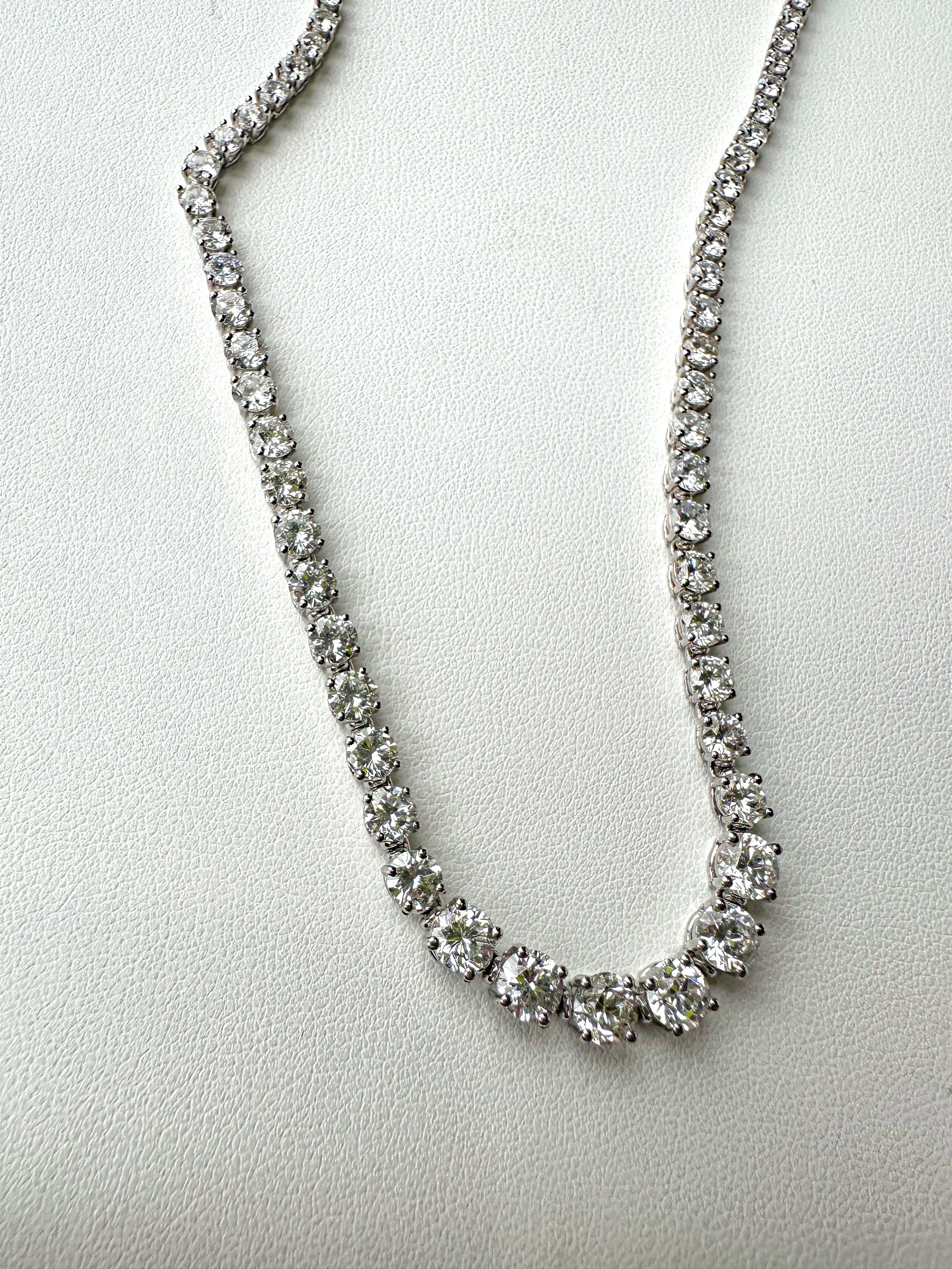 The Gradual Diamond Tennis Necklace