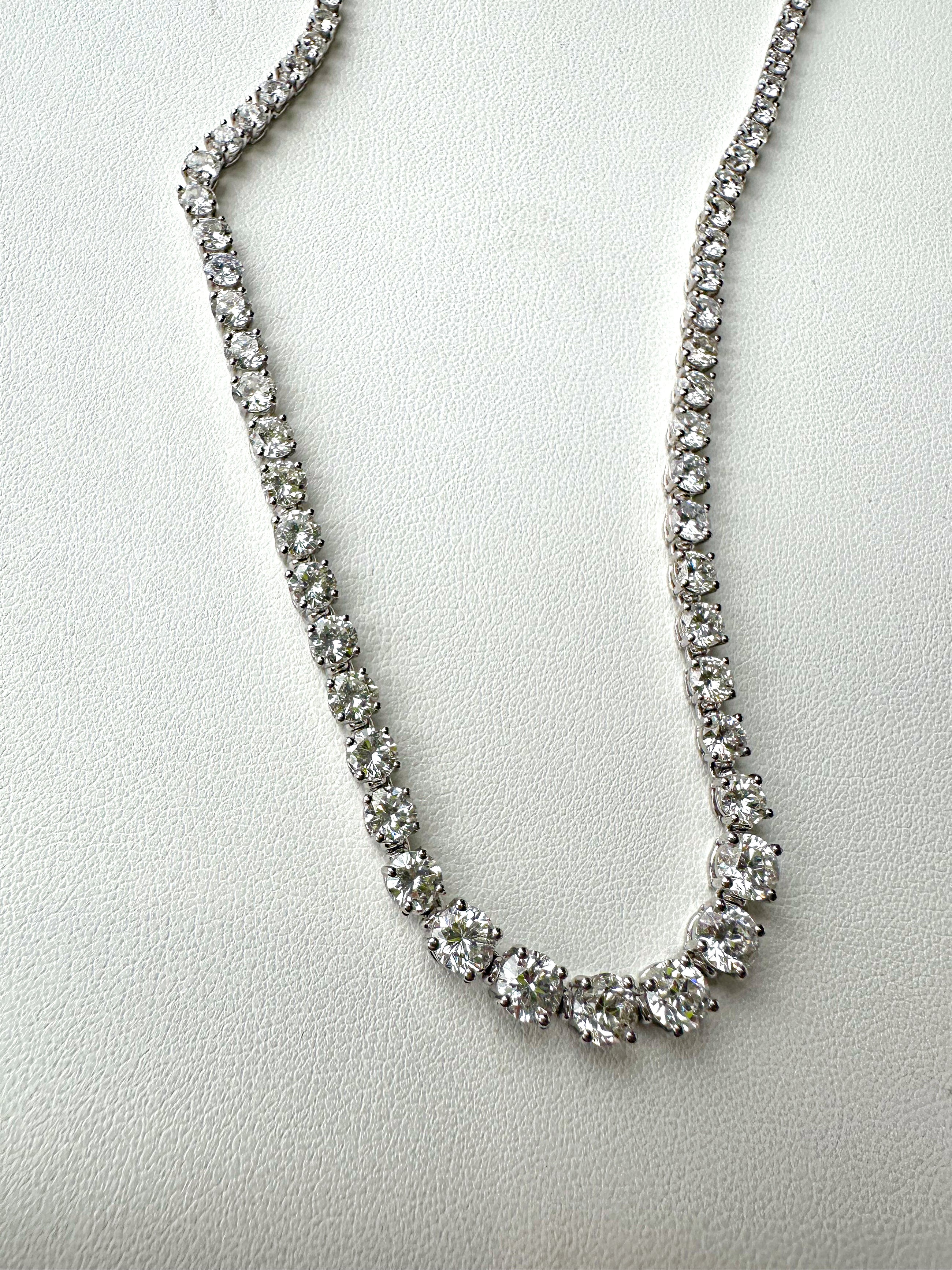 The Gradual Diamond Tennis Necklace