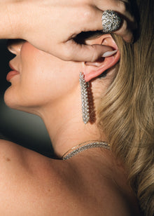 Diamond Fox Tail Earrings