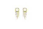 Rose Cut Diamond Chandelier Earrings