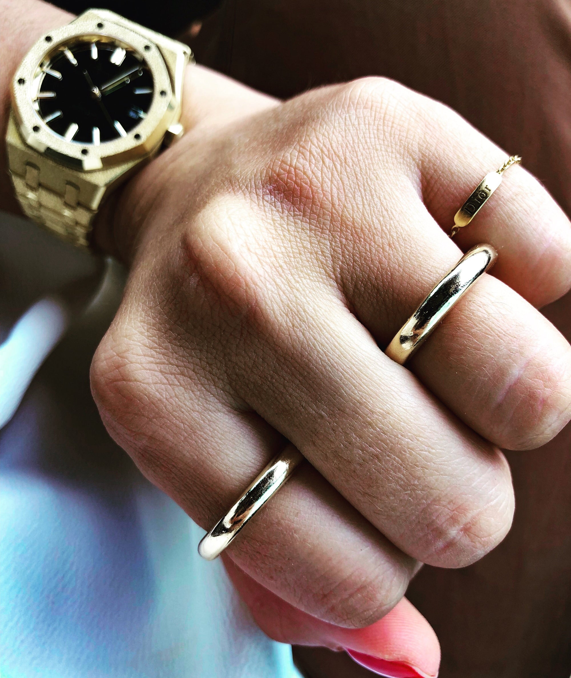 Golden Donut Ring