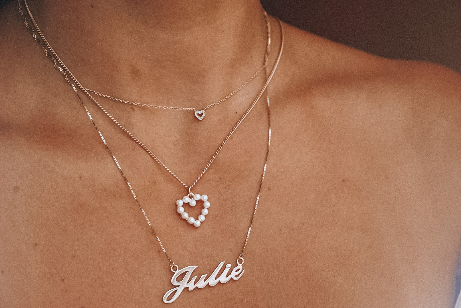 Pearl Heart Necklace