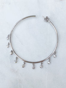 Diamond Shaker Hoop Earrings