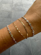 Diamond Bezel Chain Bracelet