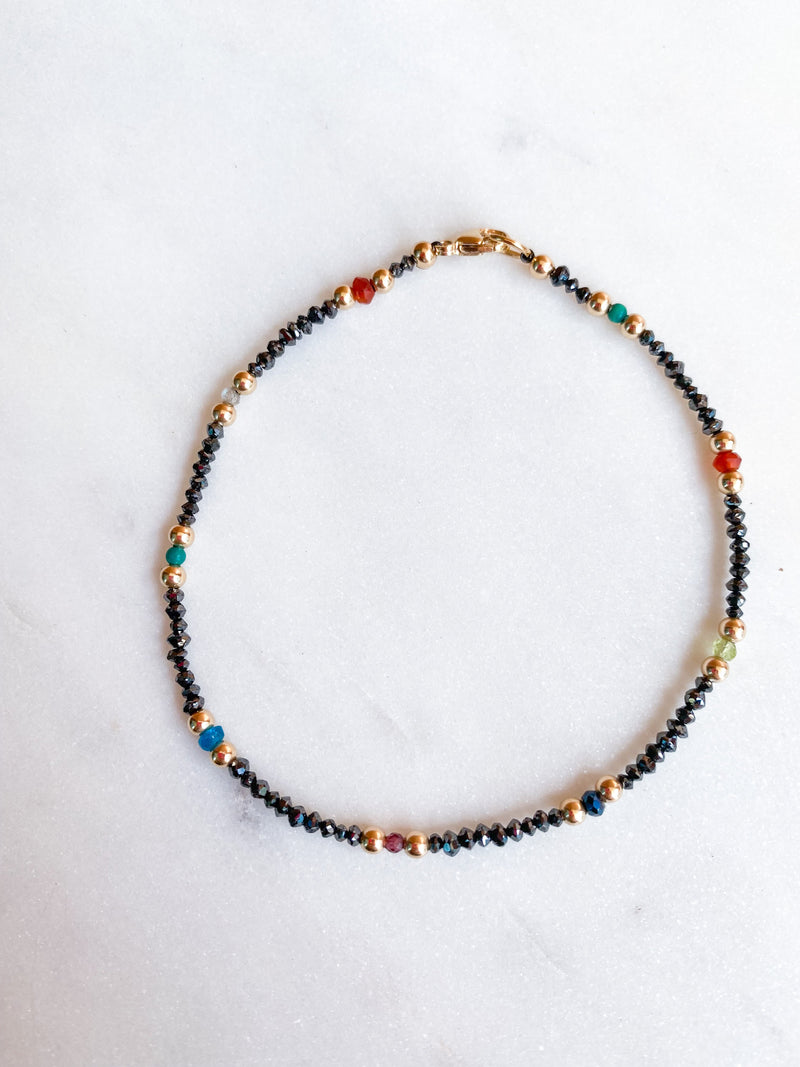 Rainbow Black Diamond Bracelet
