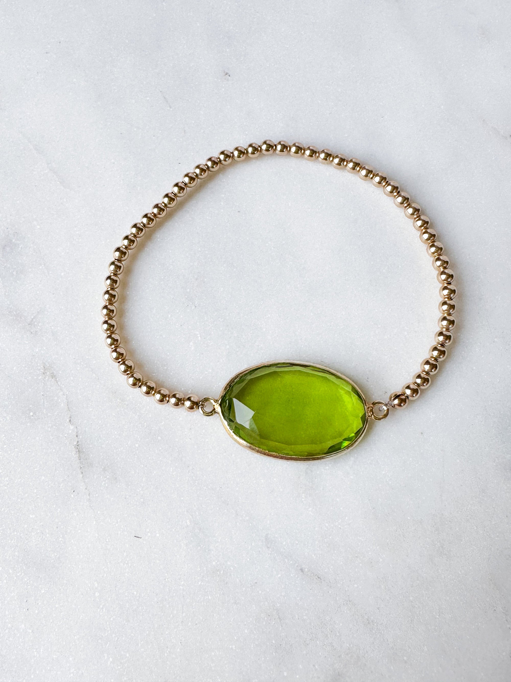 Gem Slab Bracelets