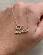 Custom Diamond Name Necklace