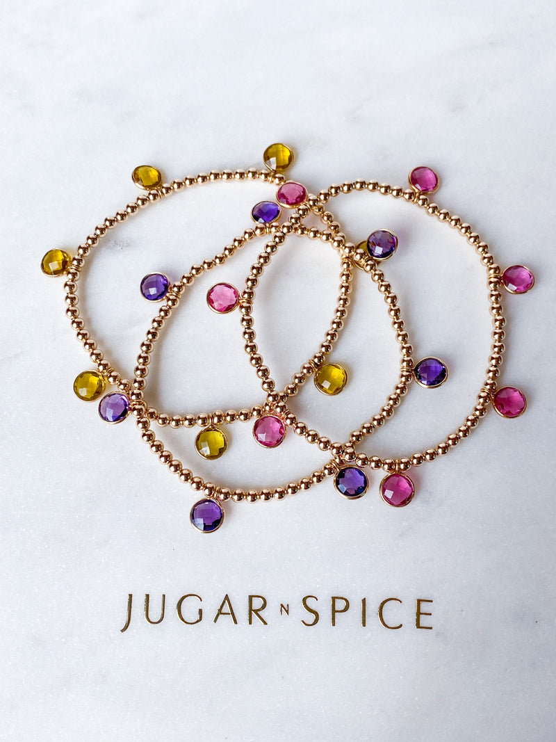 Pomegranate Drop Bracelet