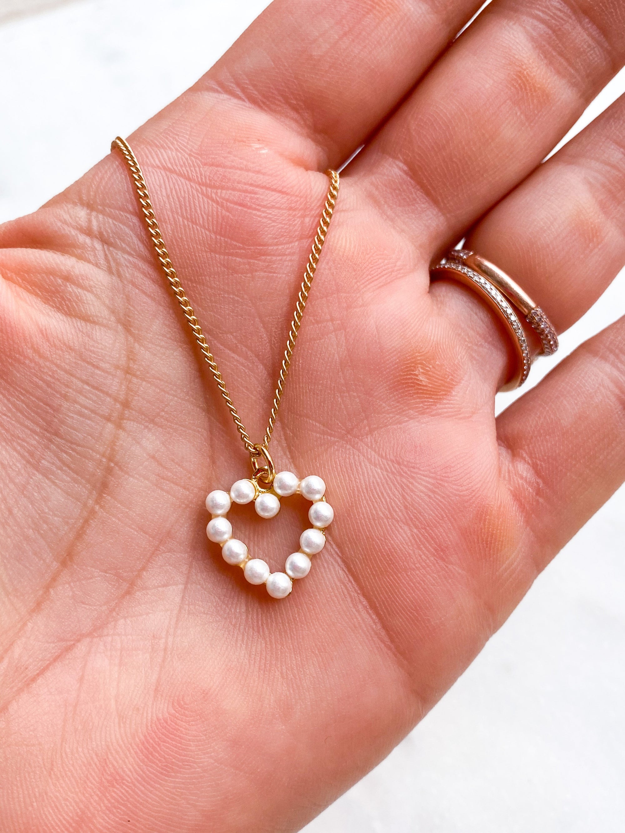 Pearl Heart Necklace