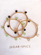 Green Chalcedony Drop Bracelet