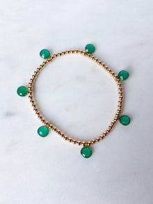 Green Onyx Drop Bracelet