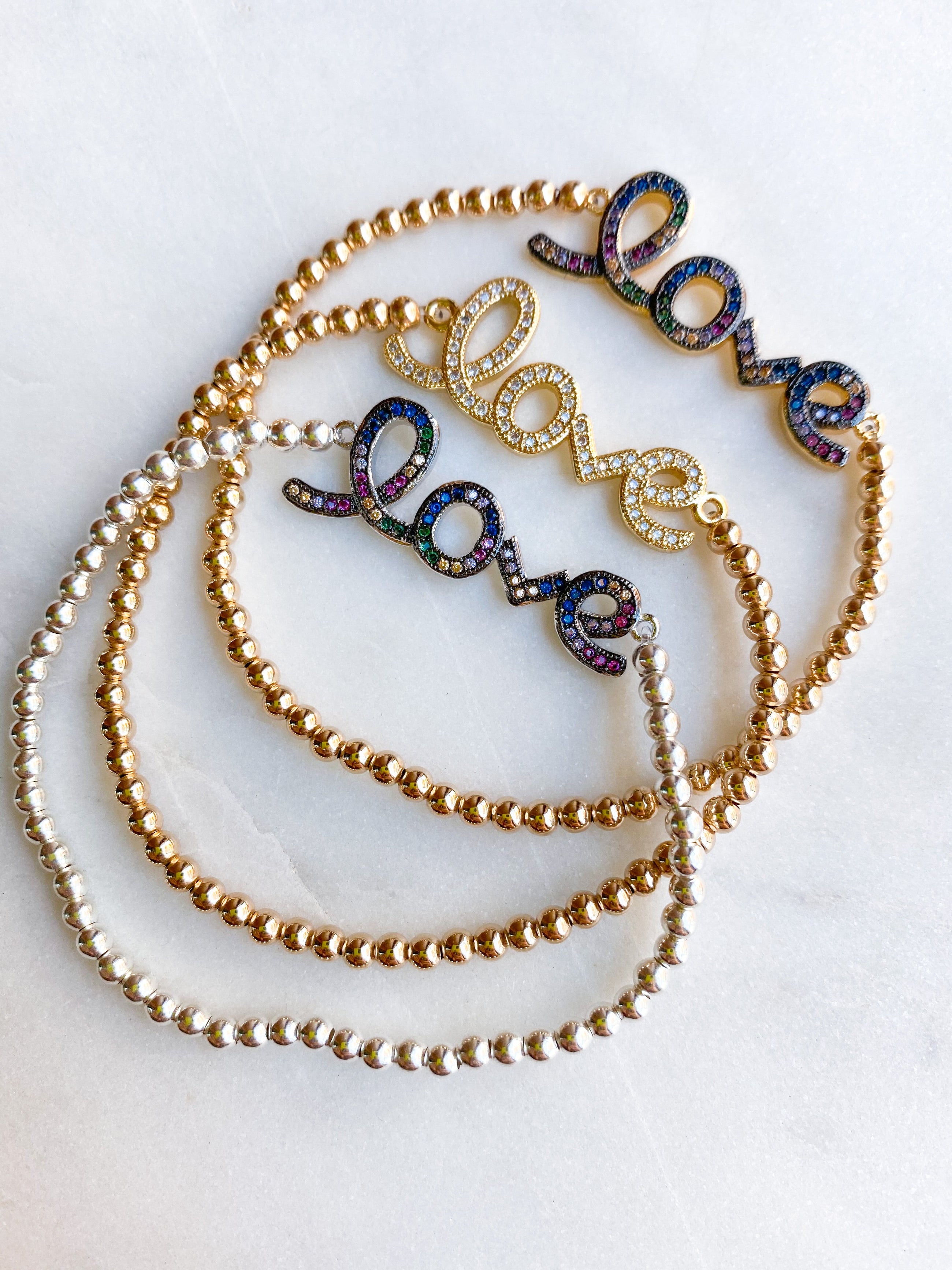 Rainbow LOVE Bracelet