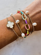 NEW Enamel Link Bracelet