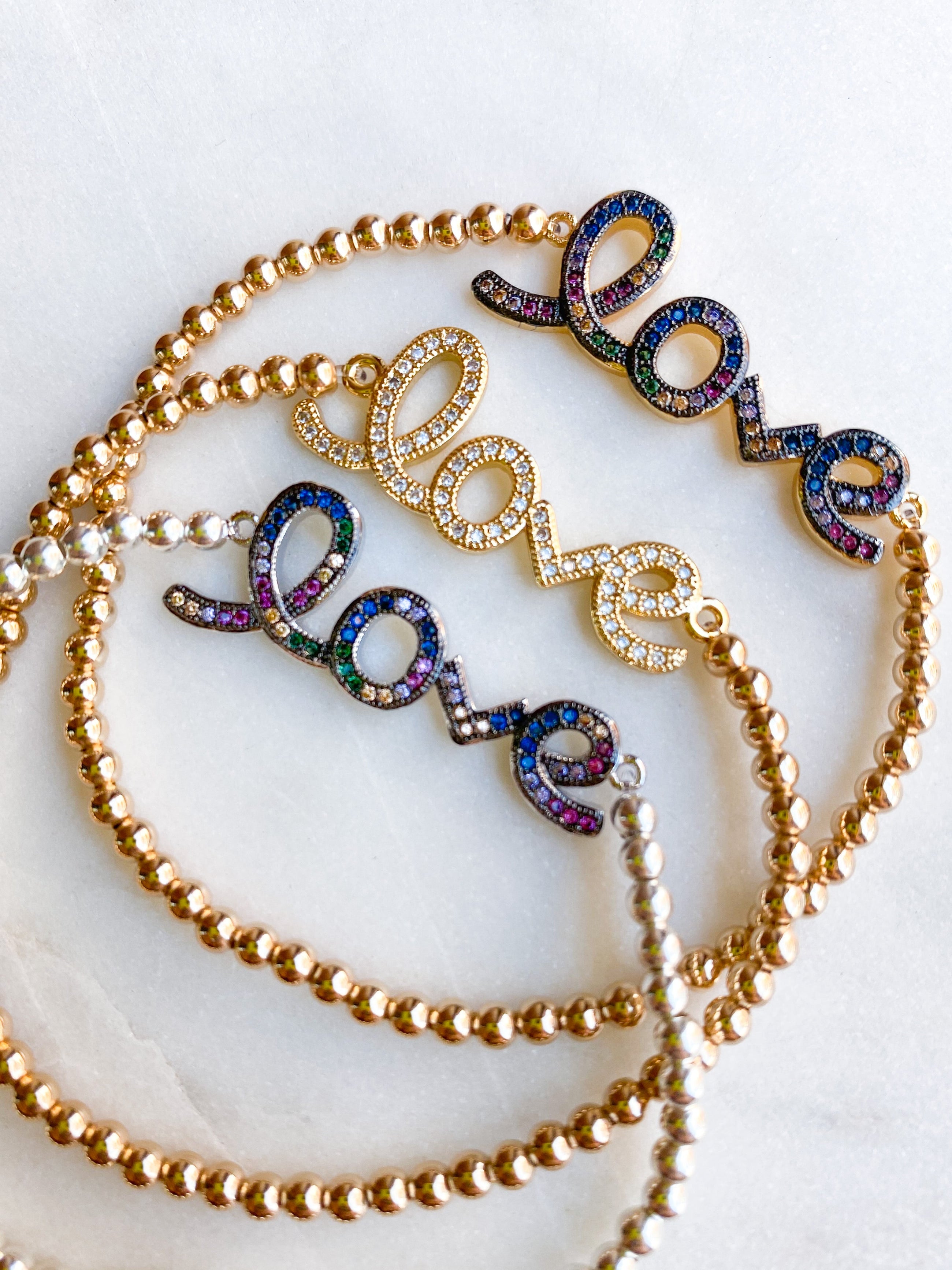Rainbow LOVE Bracelet