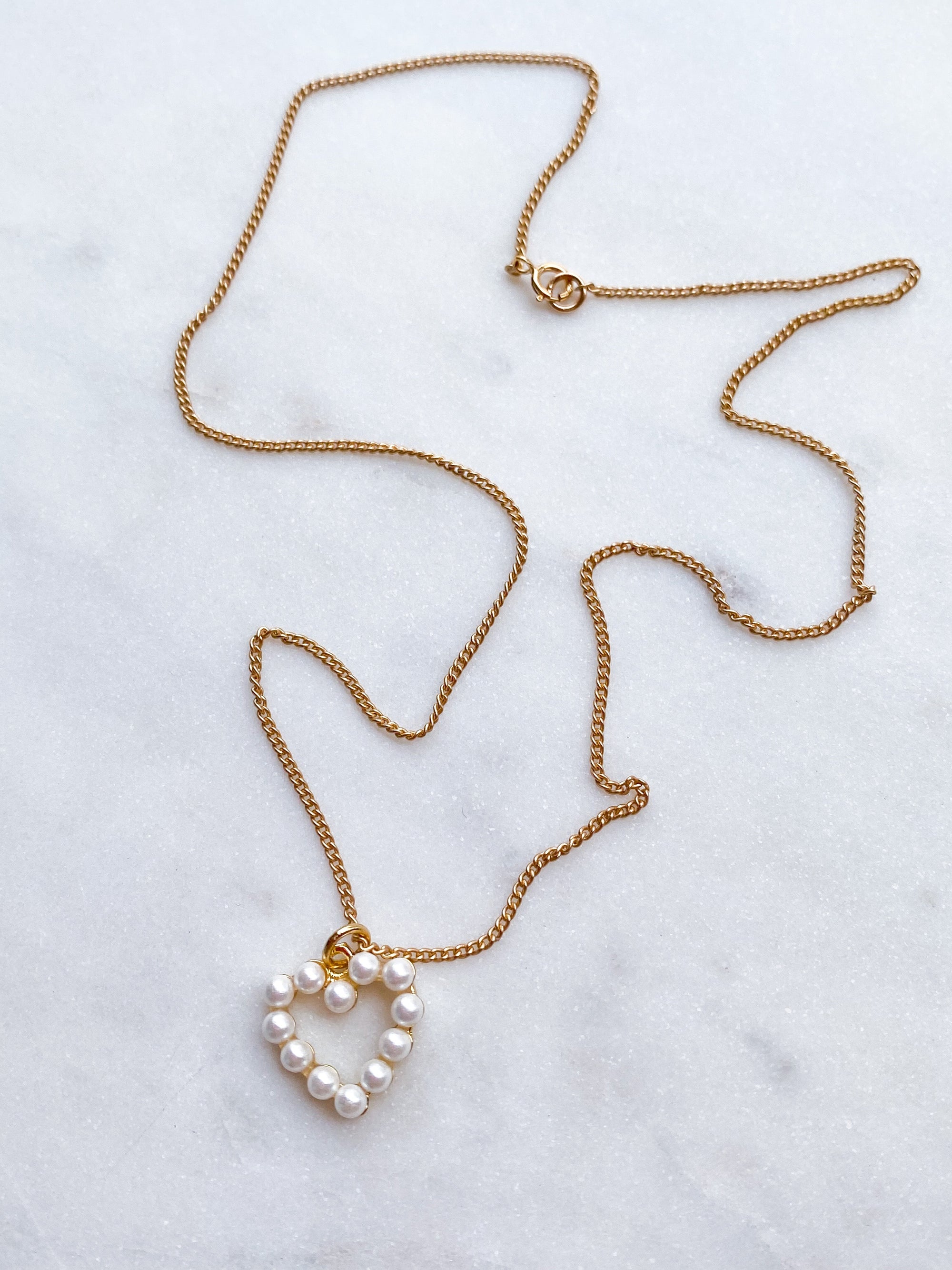 Pearl Heart Necklace