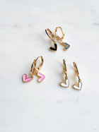 Mini Pink Heart Earrings