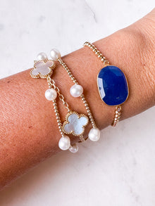 Gem Slab Bracelets