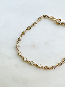 Diamond Bezel Chain Bracelet