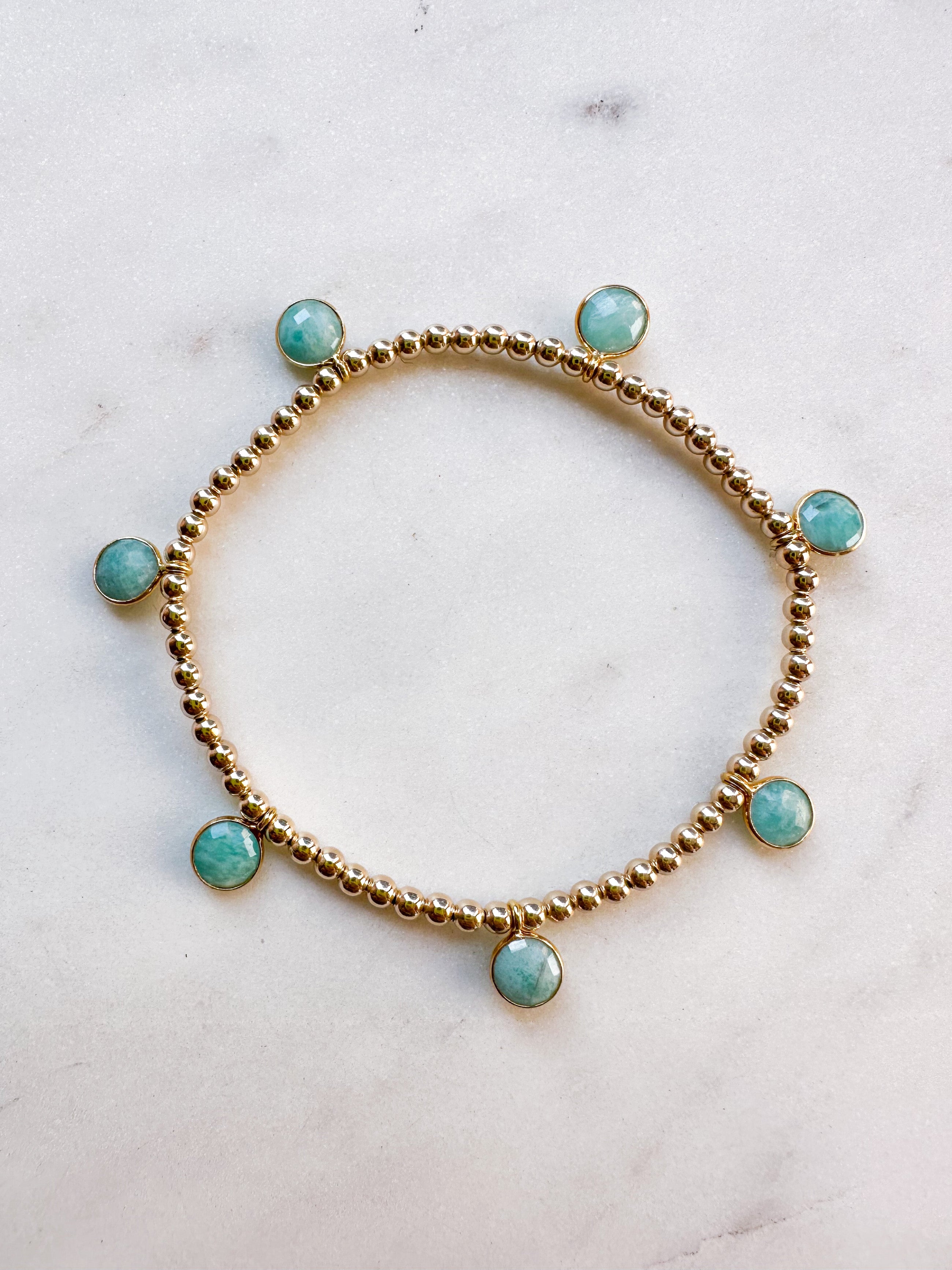 Amazonite Drop Bracelet