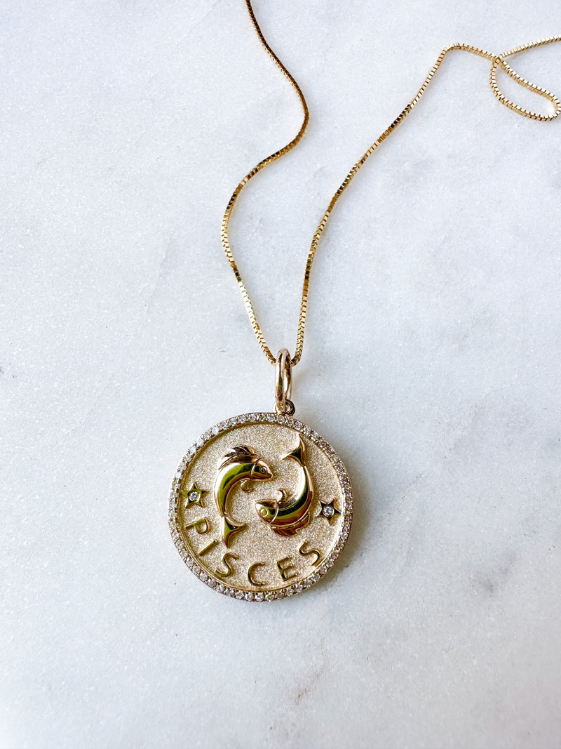Diamond Zodiac Pendant