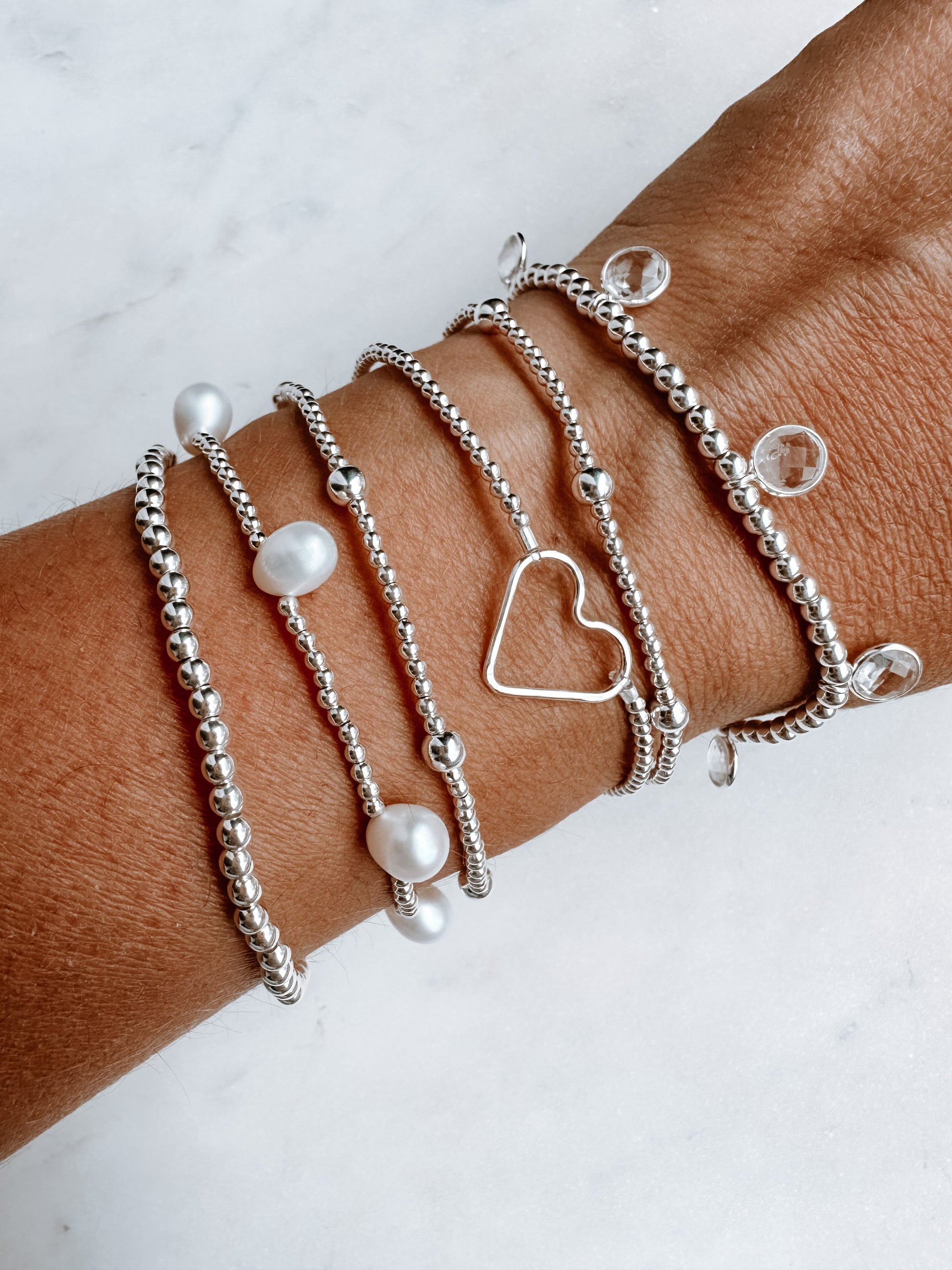 West Coast Pearl Silver Bracelet