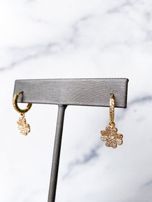 Crystal Shamrock Earrings
