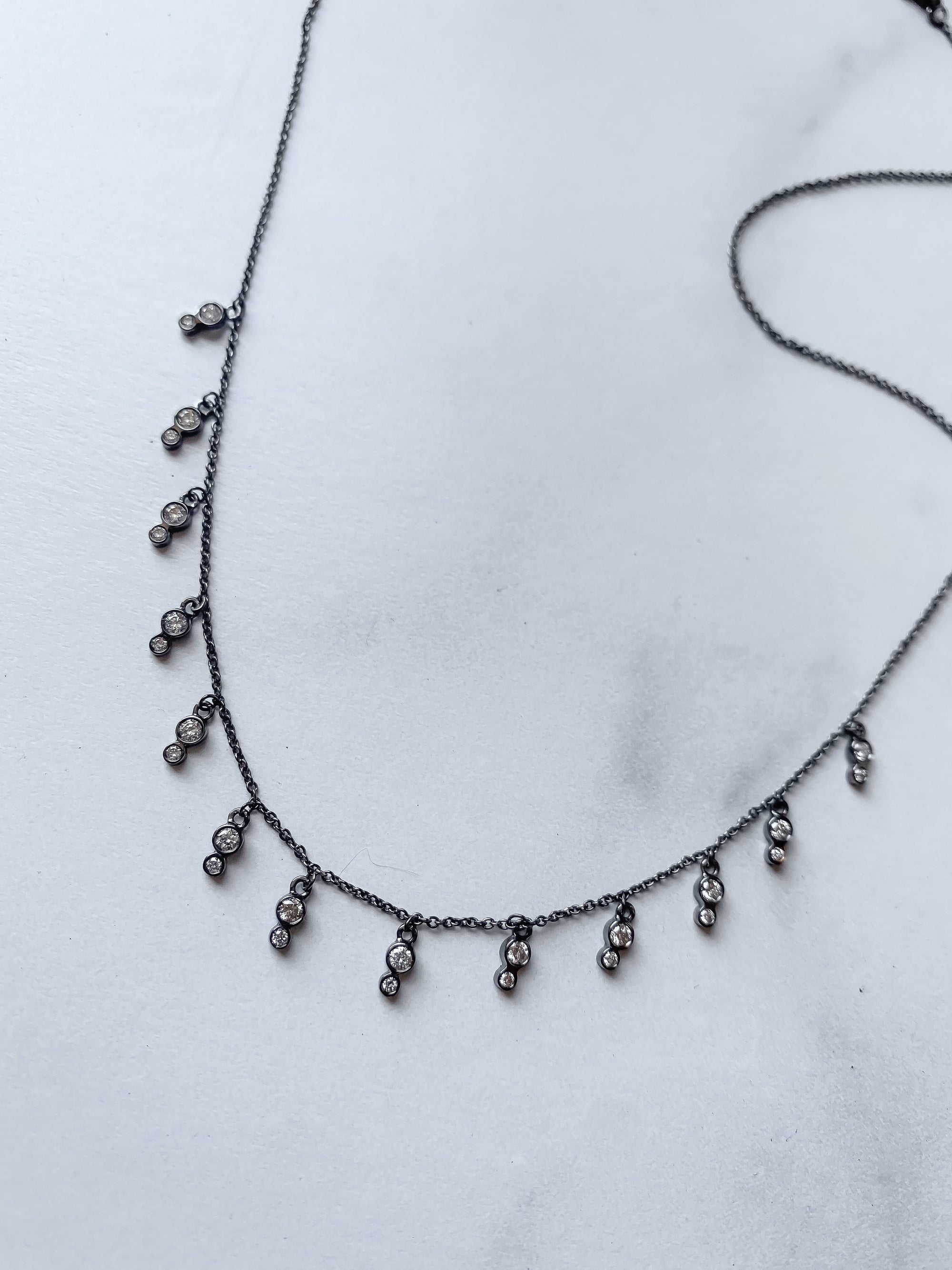 Black Diamond Shaker Necklace