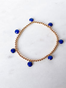 Lapis Drop Bracelet