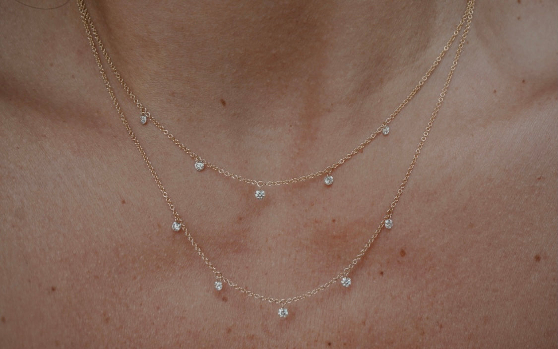 Floating Diamond Necklace