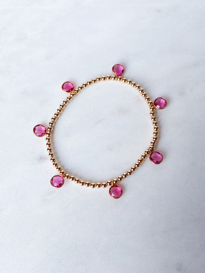 Pomegranate Drop Bracelet