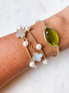 Gem Slab Bracelets
