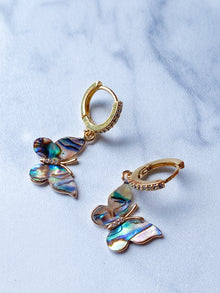 Abalone Butterfly Earrings