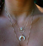 Diamond Eye Shaker Necklace