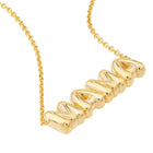 Puffy Gold MAMA Necklace