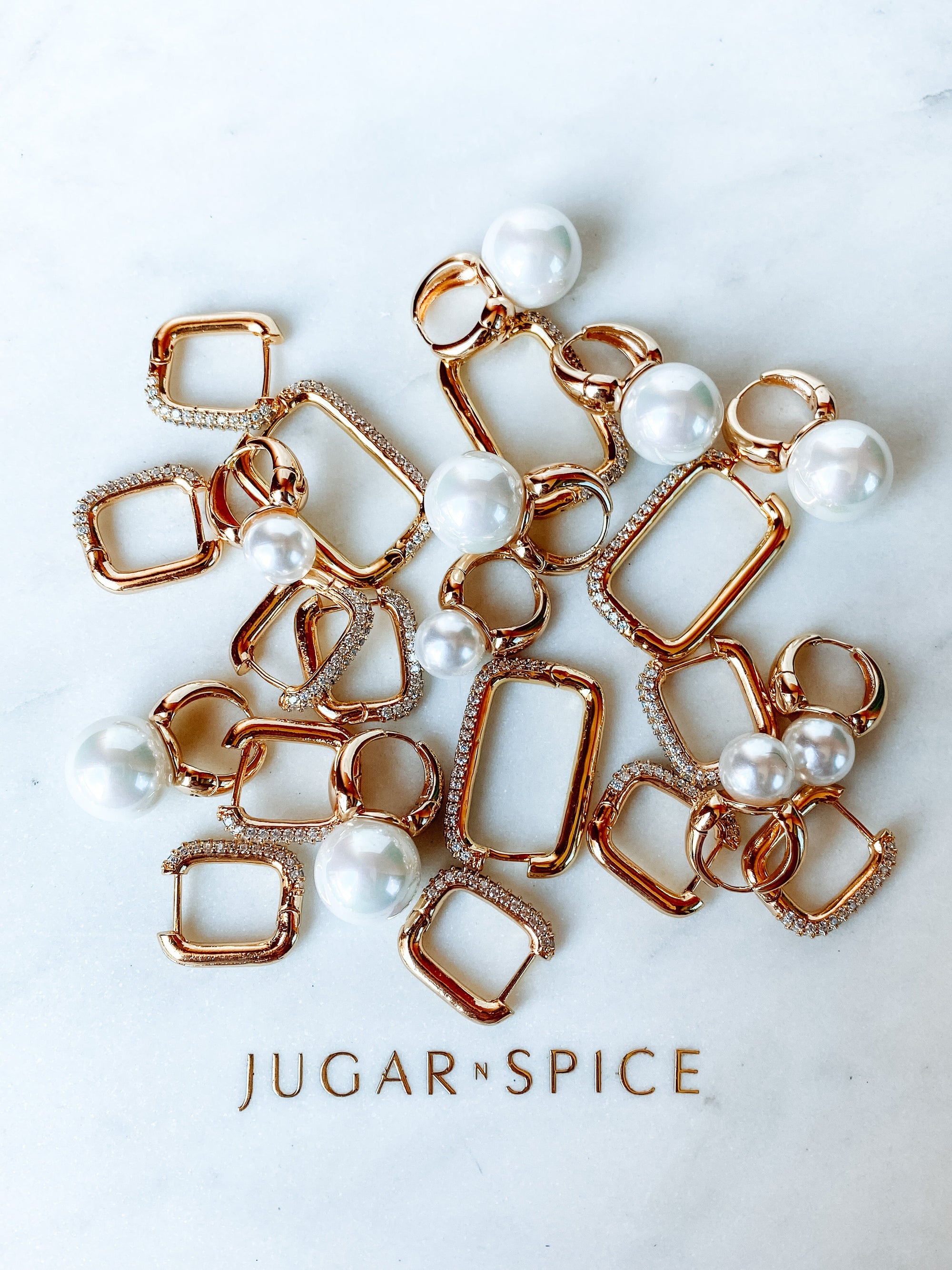 Mother of Pearl Hoops