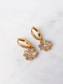 Crystal Shamrock Earrings