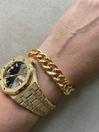 Gold Chain Bracelet ~ Curb