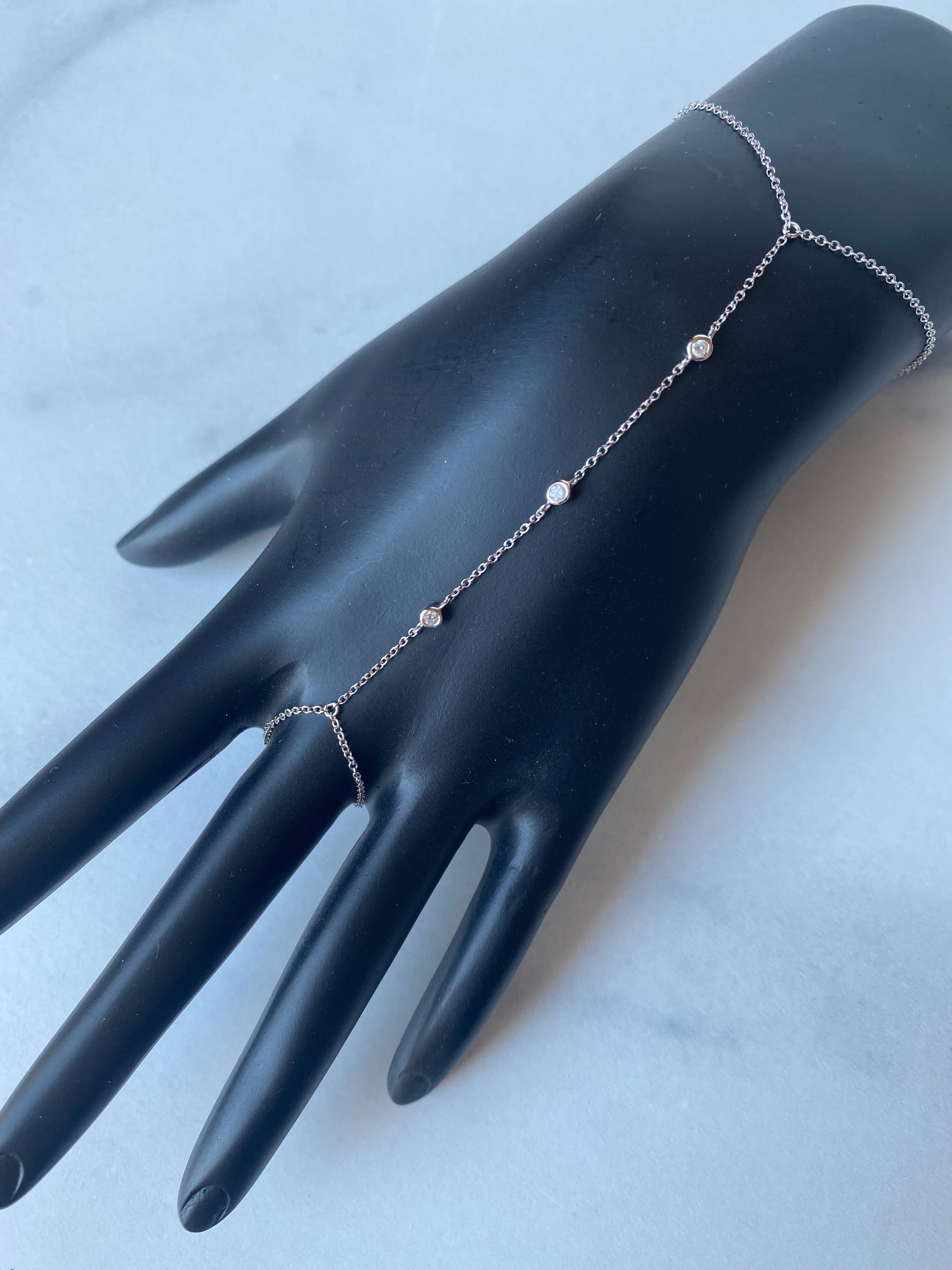 Trio Diamond Finger Bracelet