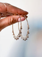 Diamond Shaker Hoop Earrings
