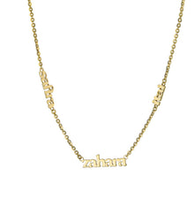 Three Name Necklace