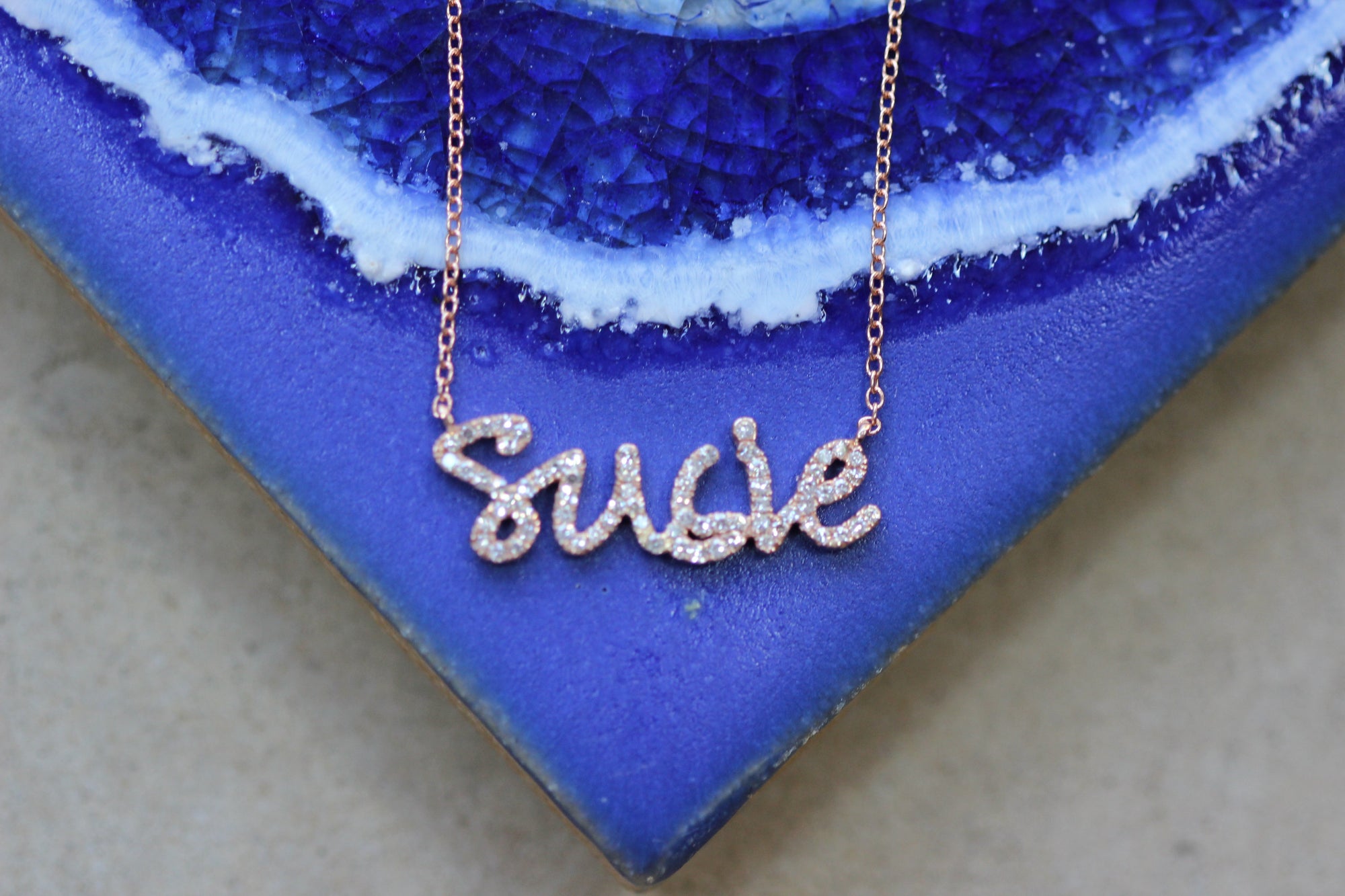 Custom Diamond Name Necklace