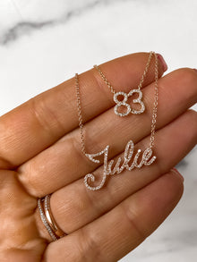 Custom Diamond Name Necklace