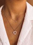 Nano Diamond Initial Necklace