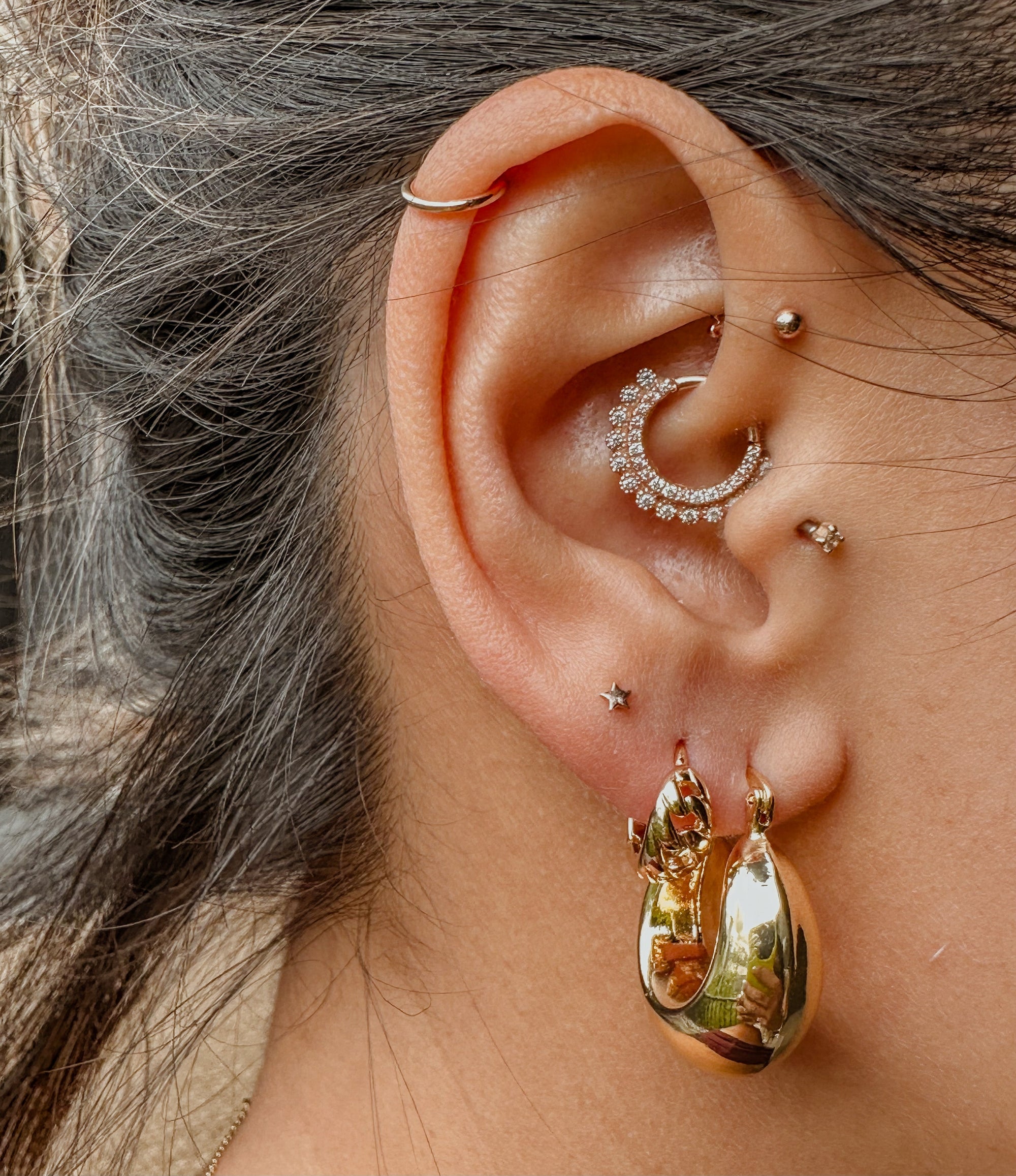 Chubby Gold Hoops